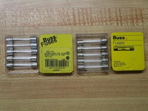 Bussmann MDL-3/4 3/4 Amp Time Delay Glass Tube Fuse, 250Vac, UL Listed 5-in Tin, 5 Pack in Saudi Arabia