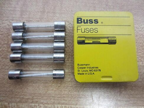 Bussmann MDL-3/4 3/4 Amp Time Delay Glass Tube Fuse, 250Vac, UL Listed 5-in Tin, 5 Pack in Saudi Arabia