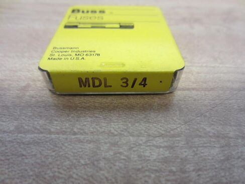 Bussmann MDL-3/4 3/4 Amp Time Delay Glass Tube Fuse, 250Vac, UL Listed 5-in Tin, 5 Pack in Saudi Arabia
