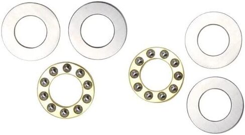 F6-12M F7-15M F8-14M F8-16M F10-18M الصلب المقاوم للصدأ القفص المحوري محامل الدفع 6x12x4.5 7x15x5 8x14x4 8x16x5 10x18x5.5mm (100pcs ، F6 12m 6x12x4.5) in Saudi Arabia
