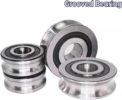 10pcs تقويم عجلة مختلطة على خط مع الأخدود تحمل U 6201 12x32x10mm بكرة U نوع الأخدود (U6201-3-1) in Saudi Arabia