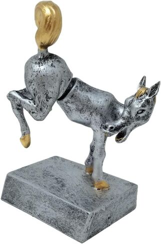 عقد العقد جوائز الحصان الخلفي bobblehead Trophy - طوله 5.5 بوصة | - 5.5 بوصة تالينلاست مكان الخاسر جائزة | ركلة الجائزة - تخصيص الآن in Saudi Arabia