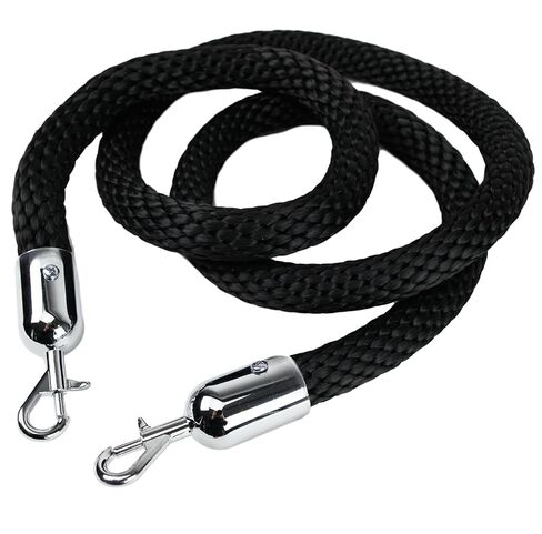 6 'Ft Gallery Stanchion roped rope ، 1 بوصة سميكة تحكم الحجم حاجز (رمادي) in Saudi Arabia