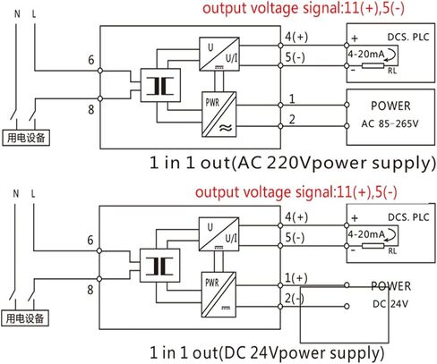 4-20MA OUTPUT 0-10A استشعار جهاز الإرسال تيار تيار تيار تيار صغير DC24V (DC 1-5V OUTPUT ، AC 0-3A) in Saudi Arabia