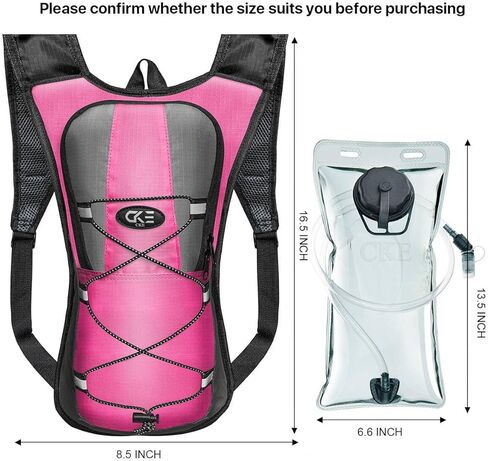 Hydration Backpack Hydration Pack Water Backpack with 2L(70-Ounce) Hydration Bladder for Men Women Kids for Running Hiking Biking Climbing in Saudi Arabia