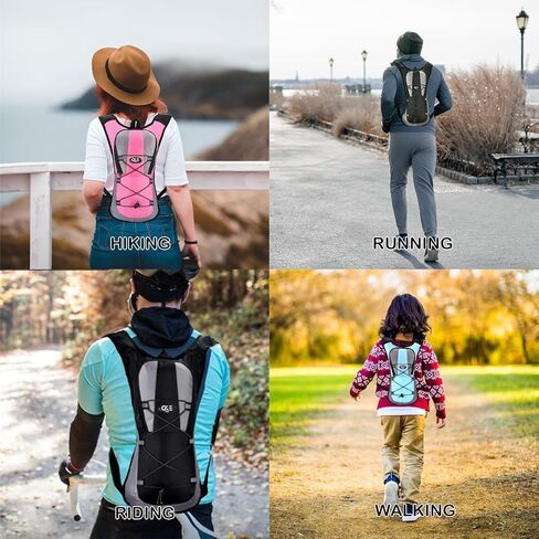 Hydration Backpack Hydration Pack Water Backpack with 2L(70-Ounce) Hydration Bladder for Men Women Kids for Running Hiking Biking Climbing in Saudi Arabia