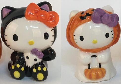 Blue Sky Clayworks Hello Kitty Halloween Halloween Halloween Salt and Pepper Set ، ارتفاع 3.75 بوصة ، إكسسوارات ديكور المنزل ، 23790 in Kuwait
