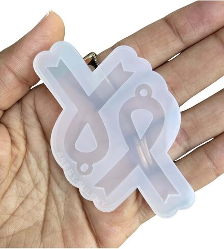 Silicone Molds - Cancer Awareness Ribbon Mold - Cancer Ribbon Mold - Molds for Resin - Molds for Charms - Awareness Mold in Saudi Arabia