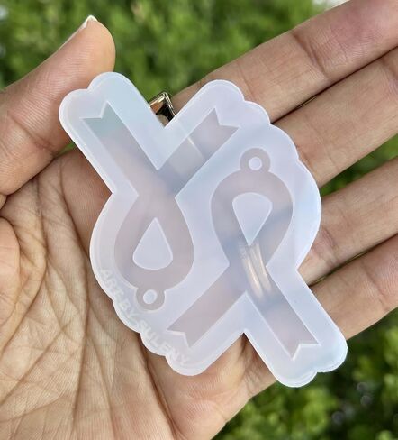 Silicone Molds - Cancer Awareness Ribbon Mold - Cancer Ribbon Mold - Molds for Resin - Molds for Charms - Awareness Mold in Saudi Arabia