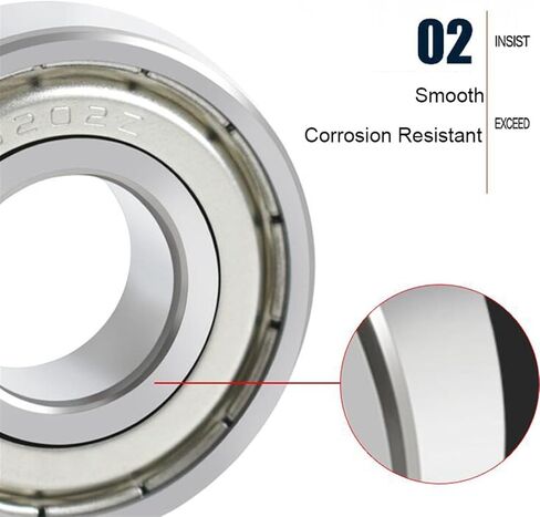 6801ZZ Bearing 12 * 21 * 5 mm 20/50PCS ABEC-1 Metric Slim Thin Section 61801Z 6801 Z ZZ Ball Bearings 6801Z(6802ZZ 50PCS) in Saudi Arabia
