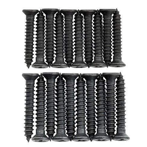 Musiclily Ultra Metric M2.6x18mm Stainless Steel Bridge Humbucker Mounting Ring Screws Phillips Flat Head Countersunk for Electric Guitar, Black (Set of 20) in Kuwait