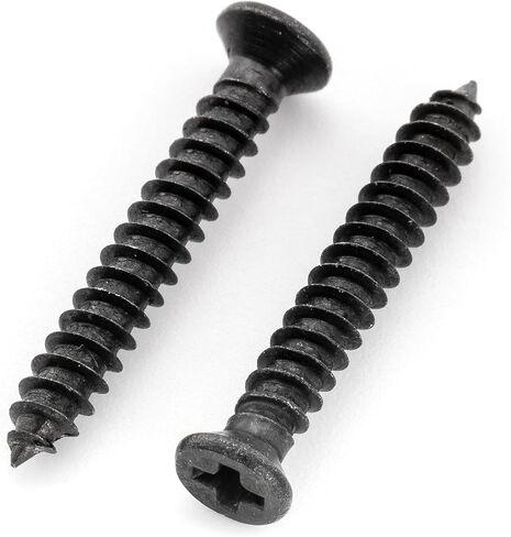 Musiclily Ultra Metric M2.6x18mm Stainless Steel Bridge Humbucker Mounting Ring Screws Phillips Flat Head Countersunk for Electric Guitar, Black (Set of 20) in Saudi Arabia