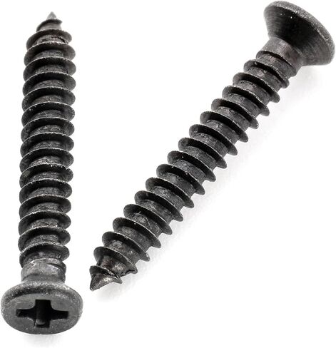Musiclily Ultra Metric M2.6x18mm Stainless Steel Bridge Humbucker Mounting Ring Screws Phillips Flat Head Countersunk for Electric Guitar, Black (Set of 20) in Saudi Arabia