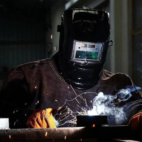 Welding Helmet Auto Darkening: DEKORPO True Color Solar Powered Auto Darkening Welding Welder Mask Hood Helmets in Saudi Arabia