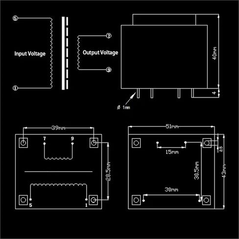 EI48 10W 10VA AC 220V إلى 9V 12V 18V 24V قابس صغير مختوم في لوحة ثنائي الفينيل متعدد الكلور 4P 7P 9P 2+2 2+5 4+5 PIN TRANSPOTITER (7PINS ، 1PIECE 220V-12V) in Kuwait