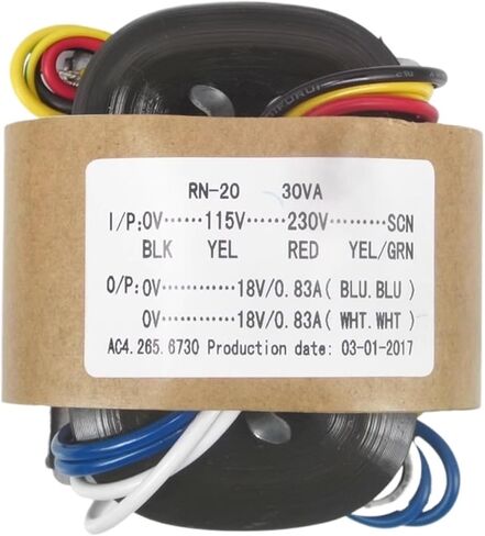 30W Double 18V R-Type Primary 0-115V-230V أو 220V R-Type Transformer Pre Decoding Comple Copper Wire (PRIMAL 0-220V) in Kuwait