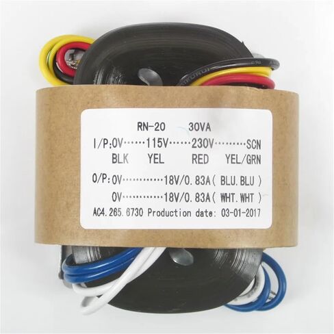 30W Double 18V R-Type Primary 0-115V-230V أو 220V R-Type Transformer Pre Decoding Comple Copper Wire (PRIMAL 0-220V) in Kuwait
