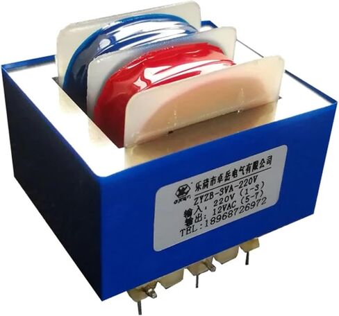 EI35 3W 3VA AC 220V إلى 6V 9V 12V 24V قابس صغير مختوم في لوحة ثنائي الفينيل متعدد الكلور 5+3 PIN 8P تردد طاقة النحاس المحول (1PIECE 9V) in Kuwait