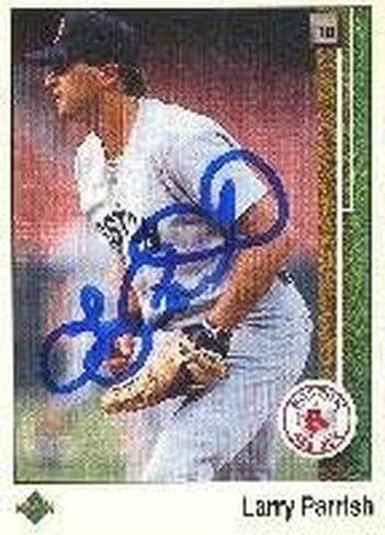 Larry Parrish Boston Sox 1989 Upper Deck Autographed Card. This item comes with a certificate of authenticity from Autograph-Sports. Autographed - MLB Autographed Baseball Cards in Saudi Arabia