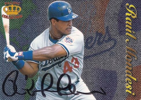 Raul Mondesi Signed 1998 Pacific Latinos of the Major Leagues Card #19 PSA/DNA - Autographed Baseball Cards in Saudi Arabia