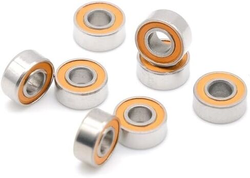 S683RS محمل (2pcs) 3x7x3 مم ABC-7 الفولاذ المقاوم للصدأ الهجين هواية كهربائية RC شاحنة شاحنة محامل برتقالية الختم in Saudi Arabia