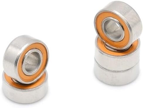 S683RS محمل (2pcs) 3x7x3 مم ABC-7 الفولاذ المقاوم للصدأ الهجين هواية كهربائية RC شاحنة شاحنة محامل برتقالية الختم in Saudi Arabia