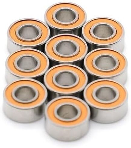S683RS محمل (2pcs) 3x7x3 مم ABC-7 الفولاذ المقاوم للصدأ الهجين هواية كهربائية RC شاحنة شاحنة محامل برتقالية الختم in Saudi Arabia