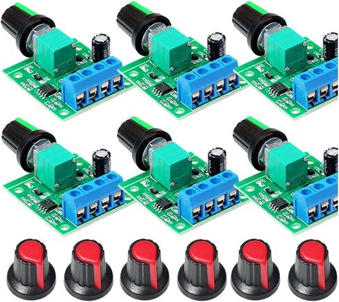 6 Pieces PWM Low-Voltage Motor Speed Controllers, Model 1803BK/1803B, for DC 1.8V/3V/5V/6V/12V Input Voltage and a Maximum Output Current of 2A. in Kuwait
