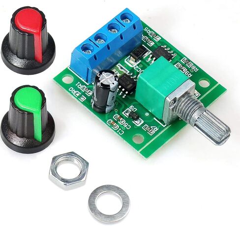 6 Pieces PWM Low-Voltage Motor Speed Controllers, Model 1803BK/1803B, for DC 1.8V/3V/5V/6V/12V Input Voltage and a Maximum Output Current of 2A. in Kuwait