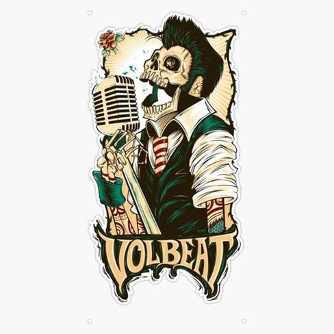 VOLBEAT - شعار جديد المصد ملصق VINYL SECAL 5 " in Kuwait
