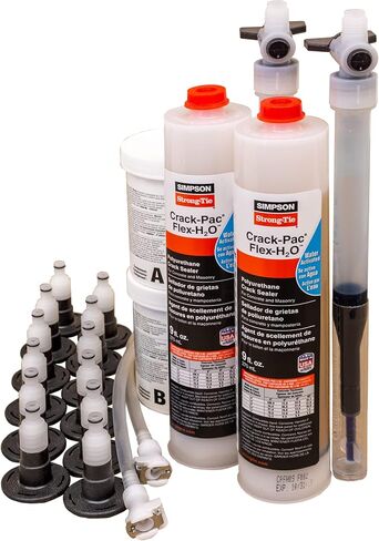 Simpson Strong-Tie CPFH09KT Crack-Pac Flex-H2O 9 OZ. طقم حقن البولي يوريثان الكراك (2 خراطيش) in Saudi Arabia