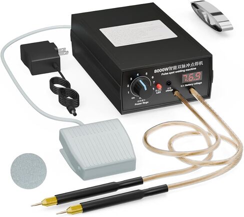 8000W WANDHELD SPOT SPOT ALLDER ، آلة لحام DIY المحمولة ، لحام بقعة عالي الطاقة مع شريط النيكل لبطاريات ليثيوم 18650 in Saudi Arabia