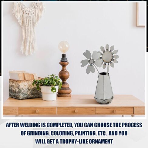 كوبونات اللحام مزهرية ومجموعة الزهور ، مجموعة ممارسة اللحام ، 304 لوحة من الفولاذ المقاوم للصدأ ، مجموعة لحام المبتدئين ، لتيغ ميج ، لإتقان وتحسين مهارات اللحام in Saudi Arabia