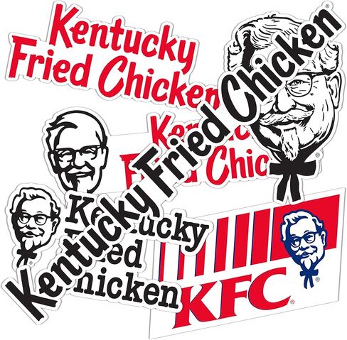 Desert Cactus KFC ملصق Kentucky المقلي دجاج ملصق فينيل شارات محمول زجاجة ماء القرص السياري T2 (النوع 2-2) in Kuwait