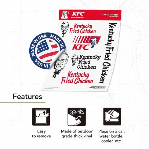 Desert Cactus KFC ملصق Kentucky المقلي دجاج ملصق فينيل شارات محمول زجاجة ماء القرص السياري T2 (النوع 2-2) in Kuwait