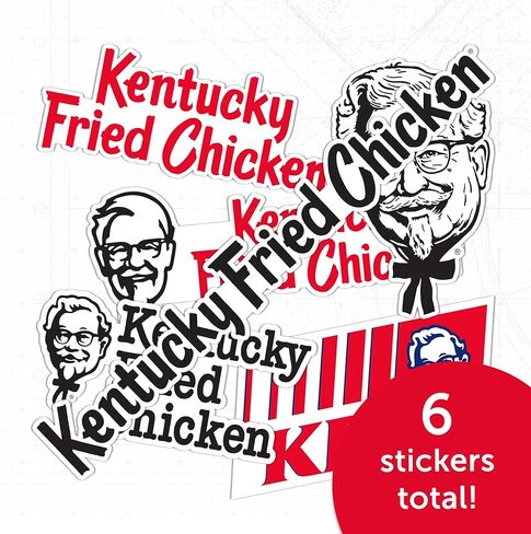 Desert Cactus KFC ملصق Kentucky المقلي دجاج ملصق فينيل شارات محمول زجاجة ماء القرص السياري T2 (النوع 2-2) in Kuwait