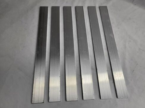 6061 Aluminum Flat Bar, 1/4" x 1-1/2" x 17" long, Solid Stock, Plate, 6 pack in Saudi Arabia