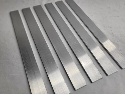6061 Aluminum Flat Bar, 1/4" x 1-1/2" x 17" long, Solid Stock, Plate, 6 pack in Saudi Arabia