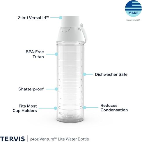 Tervis Venture Lite Texas Tech Red Raiders - الشعار الأساسي المصنوع في الولايات المتحدة الأمريكية كوب سفر معزول معزول. in Saudi Arabia