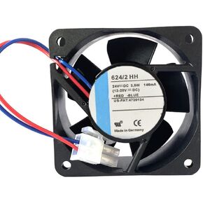 for 624/2HH 24V 146MA 3.5W 60X60X25MM 2-Wire Cooling Fan in Saudi Arabia