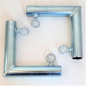 2pc 2 الطريق ركن 1 بوصة تركيب مظلة (FLB) - يناسب أنبوب EMT 1inch الذي يبلغ قطره الخارجي 1 3/16 فضي in Kuwait