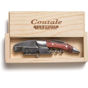 Prestige Waiters Corkscrew بواسطة Coutale Sommelier - Rosewood - قفص خشب الصنوبر المصنوع يدويًا ومستدامًا - افتتاح زجاجة نبيذ مزدوجة الرافعة المحملة بالبراءات الفرنسية للبراءة والهدايا in Kuwait