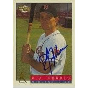 P.J. Forbes Midland Angels - Angels Affiliate 1993 Fleer Excel Card - بطاقة Minor League. يأتي هذا العنصر مع شهادة أصالة من رياضة السيارات. موقعة - البيسبول in Saudi Arabia