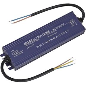 A76x-12V LED Driver IP67 مقاوم للماء 12 فولت 100W محول إمدادات الطاقة 100-264V AC إلى 12VOLT DC ناتج الجهد المنخفض ، للضوء in Saudi Arabia