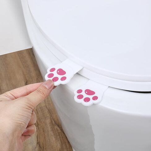 2 Pcs Toilet Seat Lifter White Toilet Lid Cover Lifter Handle Avoid Touching the Toilets Lid Bathroom Accessories for Home Hotel Office Travel in Kuwait