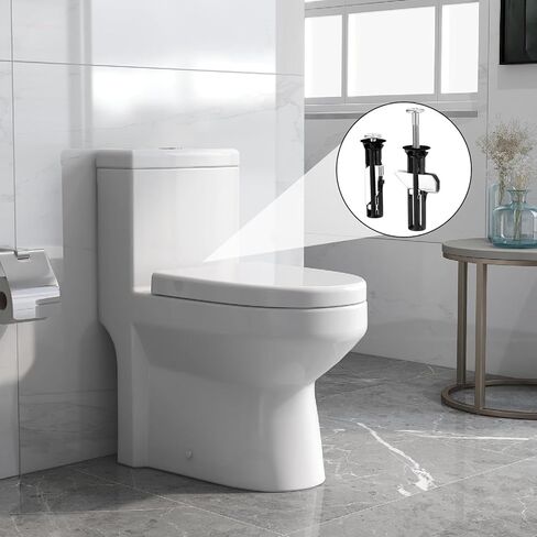 2Pcs Toilet Seat Screws Replacement Kit, Heavy Duty Stainless Steel Toilets Bolts Toilets Seat Screws Toilet Seats Replacement Parts Kit with Nuts and Washers, Universal for Top Mount in Kuwait