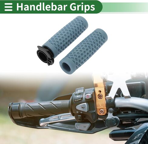 Motoforti 7/8" 22mm 15/16" 24mm Motorcycle Hand Grips Cover Kit Non Slip TPU Handlebar Grips for Motorcycle Scooter Bicycle ATV Brown 1 Set in Saudi Arabia