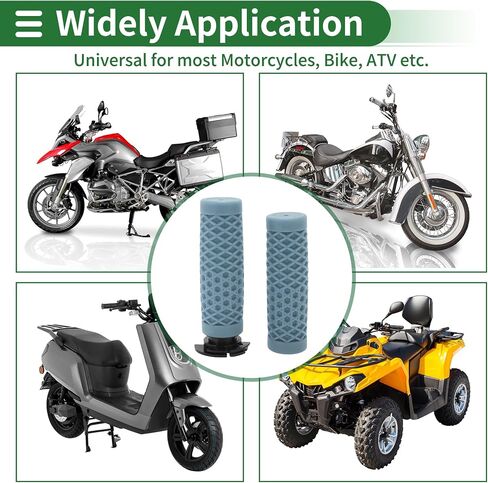 Motoforti 7/8" 22mm 15/16" 24mm Motorcycle Hand Grips Cover Kit Non Slip TPU Handlebar Grips for Motorcycle Scooter Bicycle ATV Brown 1 Set in Saudi Arabia