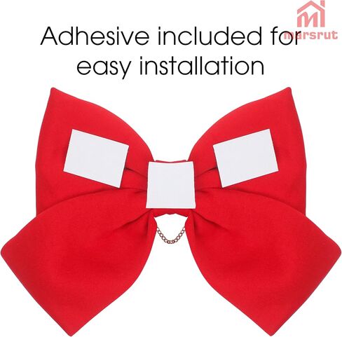 Bow for Helmet for Women, Motorcycle Helmet Bow Accessories Decoration, Ski Large Adorable Cute Fashion Ornament para Cascos Motos Accesorios for Girl Motorbike Skating Snowboarding Activities, Red in Saudi Arabia