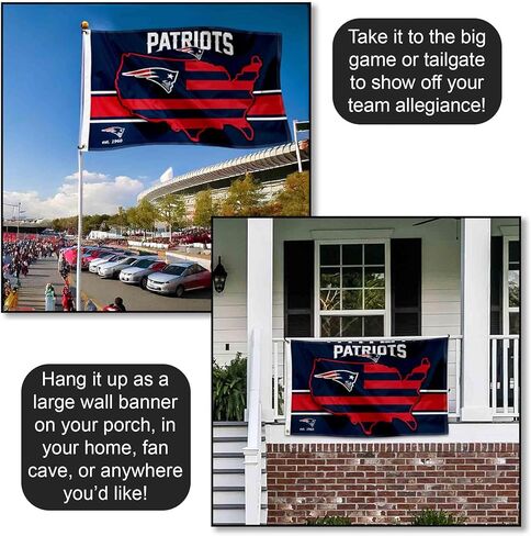 New England Patriots Nation USA American Country 3x5 Flag in Saudi Arabia